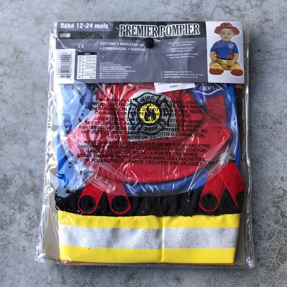 First Fireman Kids Costume! New! - Picture 3 of 6